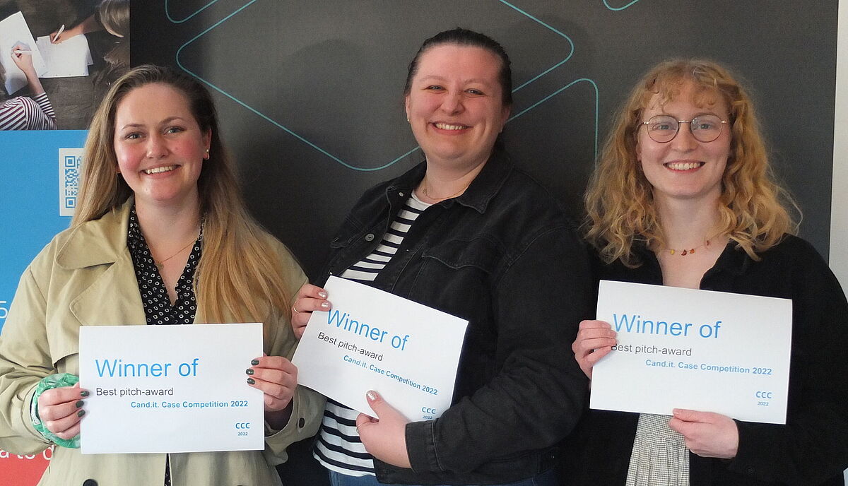 Gruppen FFPP - vinder af Bedste pitch-prisen.