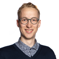 Foto af Marcus Due Jensen med link til artikel